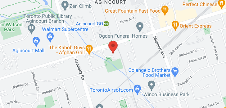 map of #1406 -4101 SHEPPARD AVE E